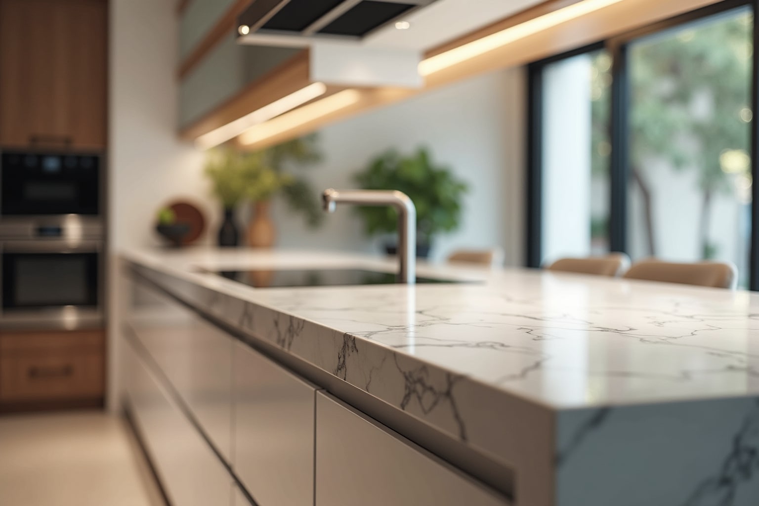 Arbeitsplatten aus Quarz: Robust und elegant
